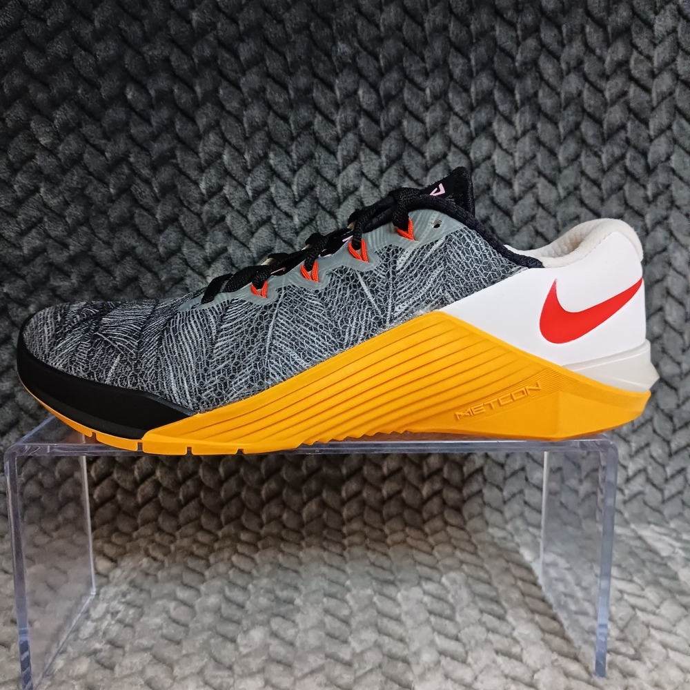 Nike Metcon 5 Black Laser Orange Women's Training Fitness Sneakers Shoes Sz 6.5 - Picture 11 of 14